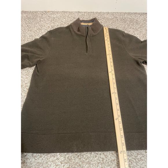 UNTUCKit 1/4 Zip Sweatshirt Size Large Brown Men's Corral Style #40297 - Picture 6 of 9